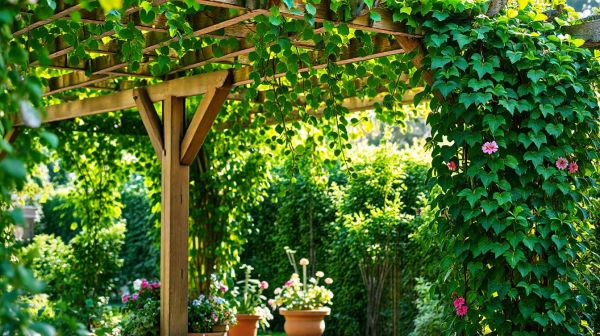 Opciones modernas para cubrir pérgolas en tu jardín